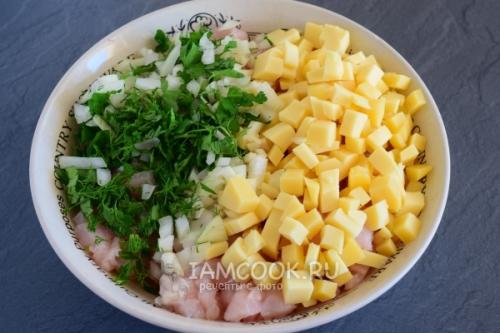 Рубленные котлеты из куриного филе с сыром. Рубленные котлеты из куриной грудки с сыром
