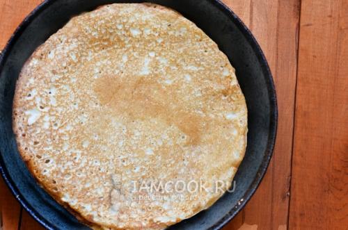 Блины без яиц на молоке
