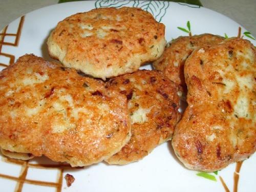 Рубленые котлеты из куриного филе с манкой. 