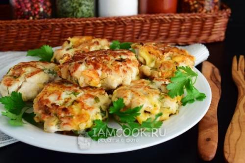 Рубленные котлеты из куриного филе с сыром. Рубленные котлеты из куриной грудки с сыром