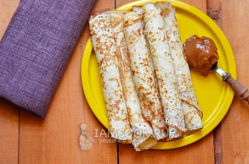 Блины без яиц на молоке