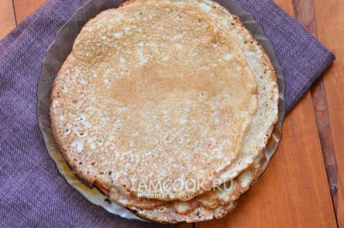 Блины без яиц на молоке