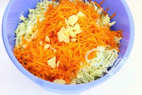 Капуста в горячем рассоле быстрого приготовления с чесноком. Быстрая капуста в горячем рассоле с чесноком