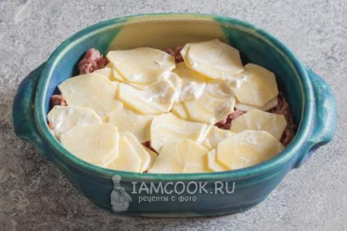Мясо по-французски из фарша с картошкой. Мясо по-французски с фаршем