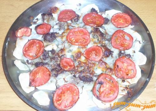 Мясо по-французски из фарша с картошкой и помидорами. Рецепт 5: картошка по-французски с фаршем и помидорами