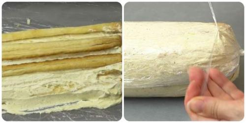 Торт Полено из слоеного теста со сгущенкой и с заварным кремом. Торт «Полено» из слоеного теста по классическому рецепту