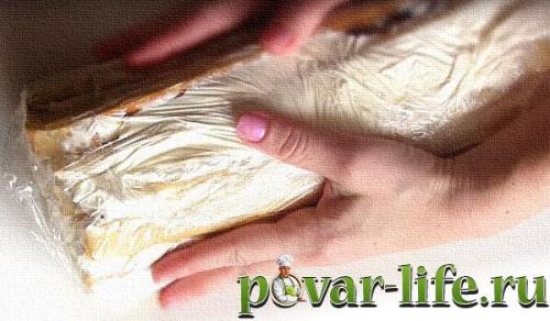 Торт полено из слоеного теста с заварным кремом. Классический рецепт слоеного торта полено