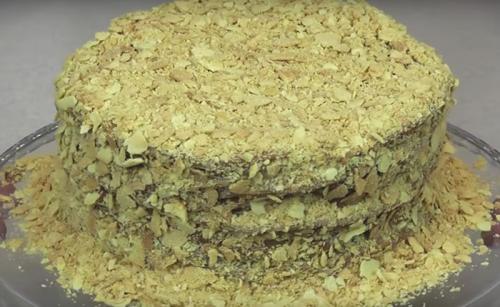 Наполеон#39,#39, на скорую руку из слоеного теста. Торт Наполеон из слоеного теста со сгущенкой