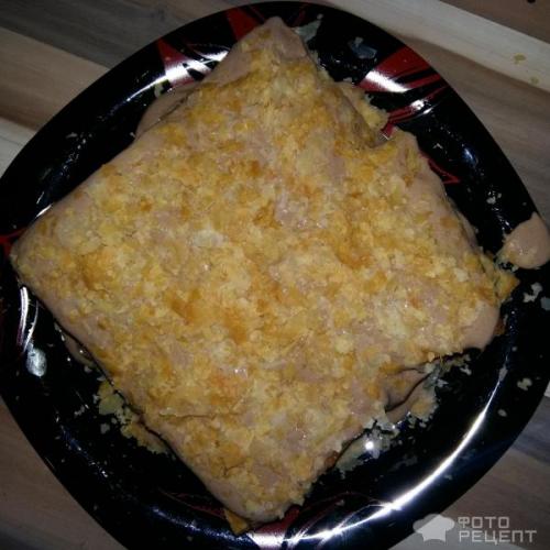 Торт из слоеного теста со сгущенкой и творожным сыром. Рецепт: Быстрый торт из слоеного теста - Развалины со сгущенкой и творожным сыром