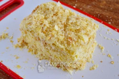 Торт из слоеного теста со сгущенкой. Слоеный торт со сгущенкой 09