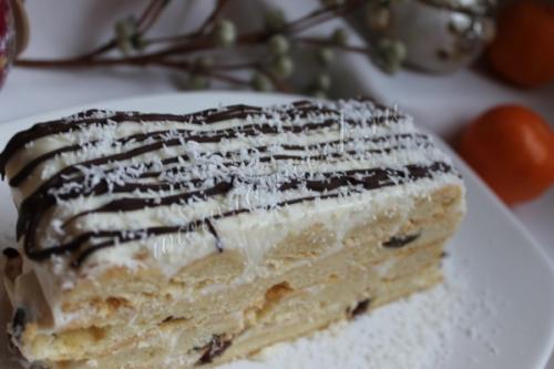 Торт из слоеного теста со сметанным кремом. Рецепт «Нежный торт Наполеон с коржами на сметане»: 22