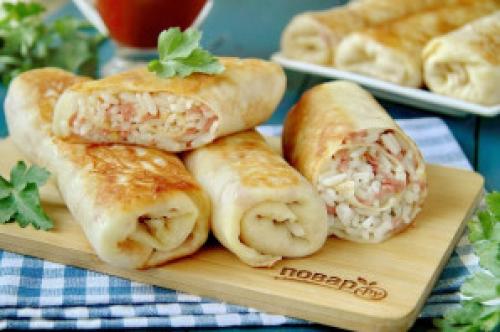 Фингер фуд из слоеного теста. Фингер фуд с рисом