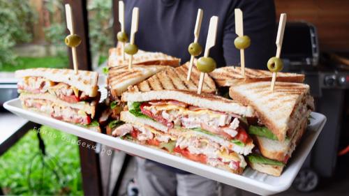 Клаб сэндвич рецепт. Клаб сэндвич с курицей на гриле (видео)