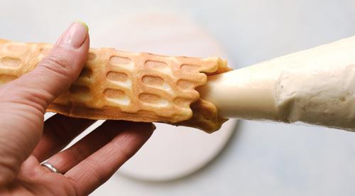 Трубочки с заварным кремом из слоено-дрожжевого теста. Трубочки из слоеного теста с заварным кремом 16