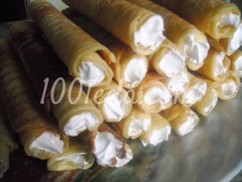 Хрустящие трубочки с нежным белковым кремом (как в детстве) 06