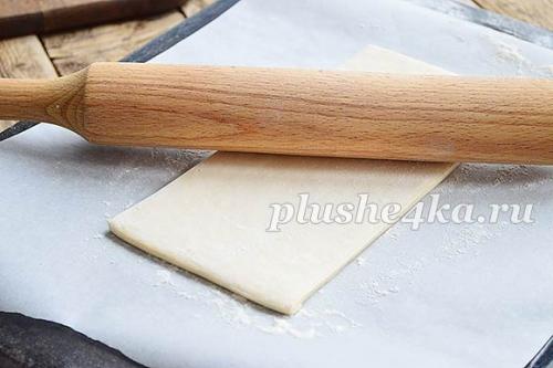 Торт Наполеон из слоеного теста с заварным кремом.. Ингредиенты