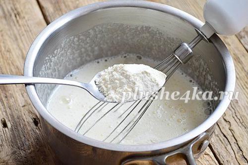 Торт Наполеон из слоеного теста с заварным кремом.. Ингредиенты