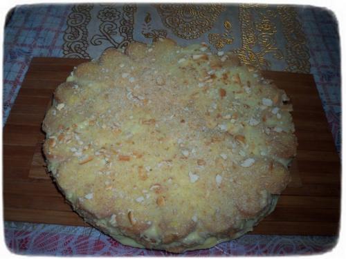 Ленивый Наполеон с заварным кремом. Ленивый Наполеон.