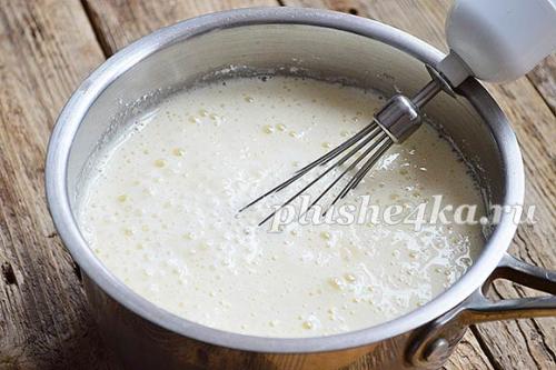 Торт Наполеон из слоеного теста с заварным кремом.. Ингредиенты