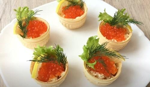 Самый вкусный рецепт начинка для тарталеток с икрой. Тарталетки с красной икрой – 12 рецептов на праздничный стол