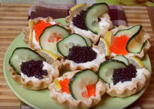Тарталетки с икрой и плавленым сыром. Тарталетки с начинкой на праздничный стол. 17 самых вкусных рецептов