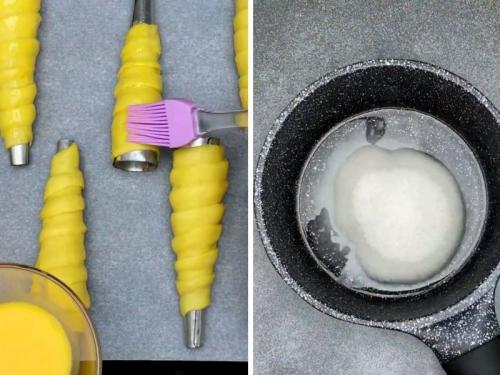 Слоеные трубочки с селедочной массой. Трубочки слоеные рецепт с белковым кремом / заварным / масло со сгущенкой