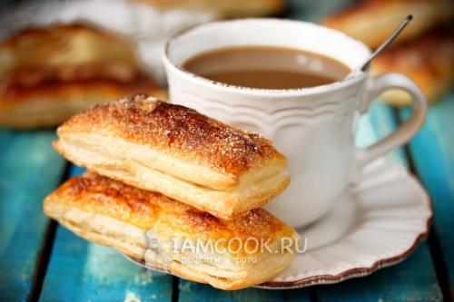 Простенькие Язычки с сахаром из слоеного теста: быстро и вкусно 04