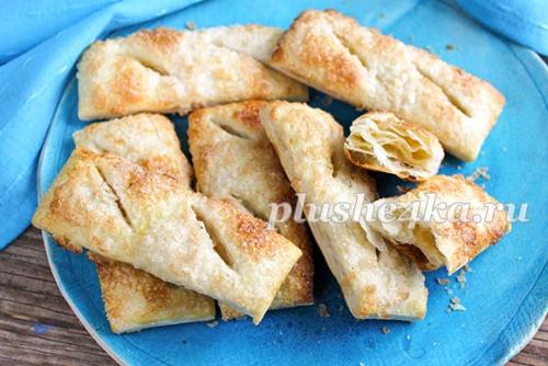 Как долго готовится Простенькие Язычки с сахаром из слоеного теста. Ингредиенты