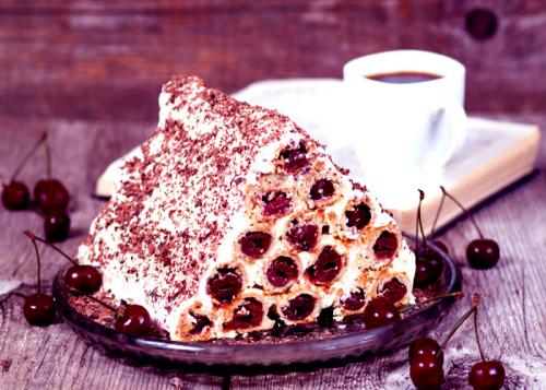 Сладкий огонь: Торт дрова из слоеного теста 01