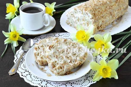 Торт Наполеон-Полено.Вкуснятина за 20 минут. Ингредиенты