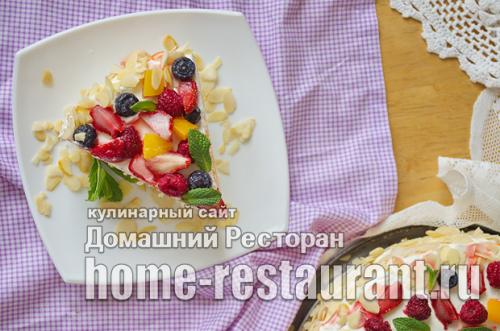 Какие виды фруктов можно использовать для приготовления простых и вкусных тортов. Бисквитный торт с фруктами и сливками