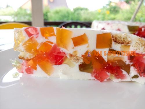 Как правильно нанести сметанный крем на торт полено. Торт, который можно приготовить из желе и сметаны