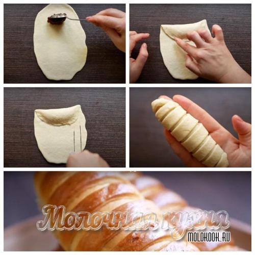 Красивая выпечка из дрожжевого теста. Учимся красиво скручивать и лепить дрожжевые булочки с начинкой