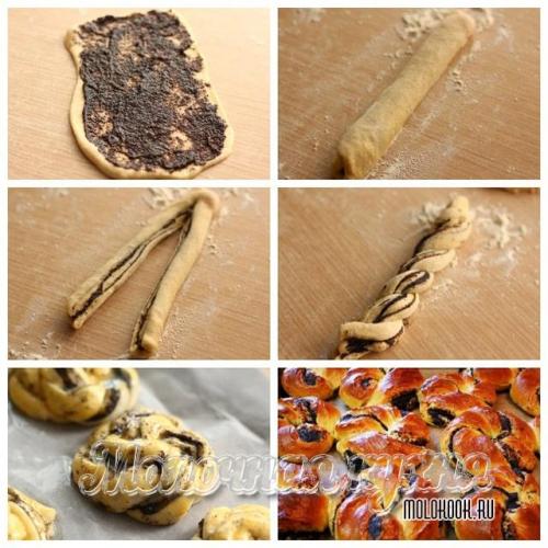 Красивая выпечка из дрожжевого теста. Учимся красиво скручивать и лепить дрожжевые булочки с начинкой