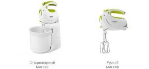 Миксер для чего нужен. Виды кухонных миксеров и сфера их применения