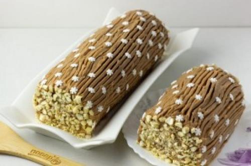 Как сделать вареную сгущенку для рулета полено. Рулет Полено