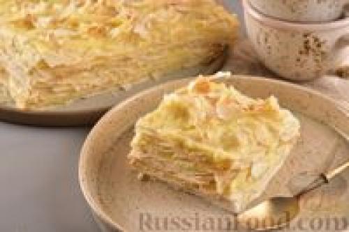 Наполеон из слоеного теста. В духовке, С фото, Торт Наполеон 10