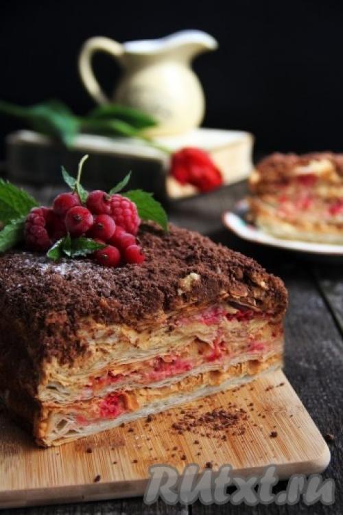 Торт Наполеон из слоеного бездрожжевого теста. Торт Наполеон из готового слоеного теста – 8 рецептов в домашних условиях 23