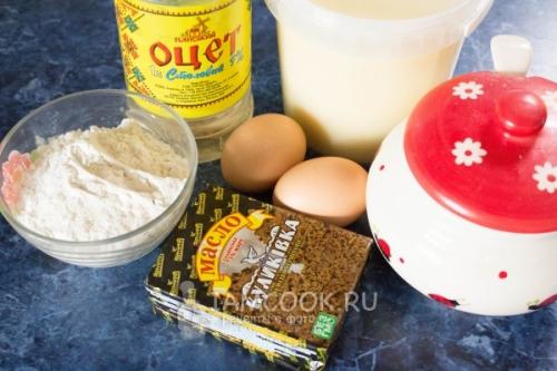 Торт Наполеон с вареной сгущенкой из готового слоеного теста. Ингредиенты 12