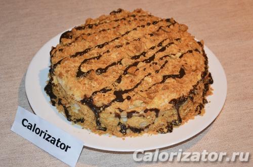 Торт Наполеон из слоеного теста с заварным кремом калорийность. Торт Наполеон с заварным кремом