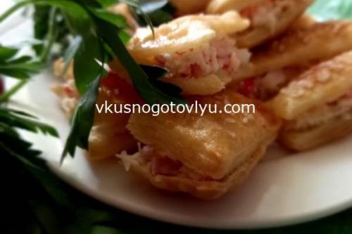 Фуршетная закуска из слоеного теста. 5 самых вкусных закусок из слоеного теста