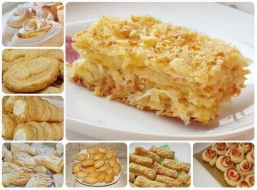 10 рецептов из слоеного теста. 10 рецептов из слоёного теста