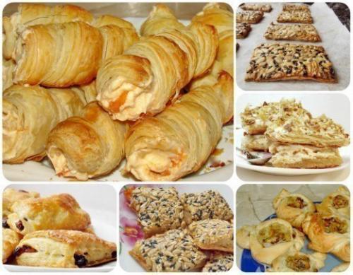 10 рецептов из слоеного теста. 10 рецептов из слоёного теста