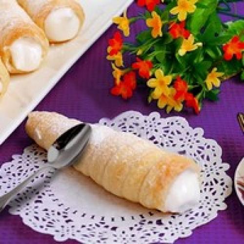 Пять самых быстрых рецептов слоеных трубочек. Трубочки из слоеного бездрожжевого теста