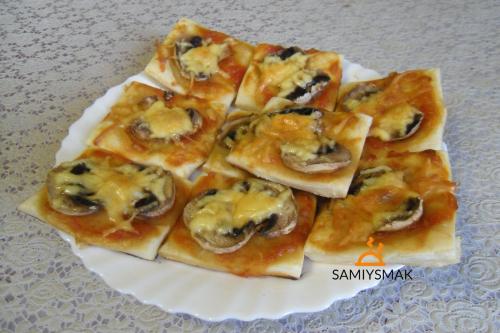 Пицца из слоеного теста без дрожжей в домашних условиях. Как приготовить? 25