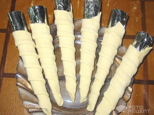 Трубочки из дрожжевого теста. Рецепт: Трубочки из слоеного дрожжевого теста - с белковым кремом