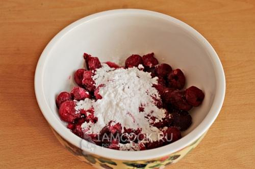 Вкусный и легкий: рецепт Полино торт из слоеного теста с вишней 02