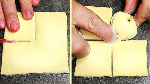 Как правильно выложить слойки в форму для запекания. 7 оригинальных формовок из слоёного теста! Слойки которые НЕСЛОЖНО приготовить!