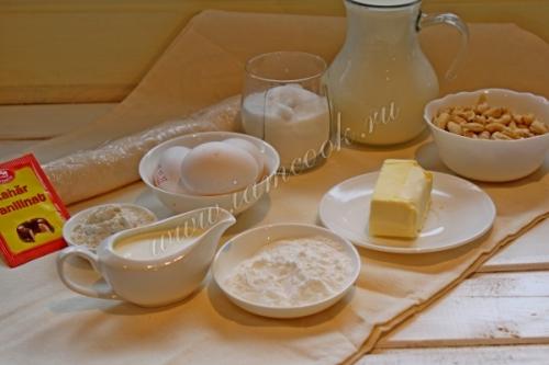 Вкусный рецепт: Полено из слоеного теста с заварным 13