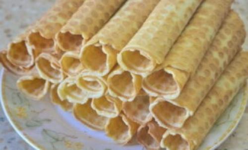 Вафельные трубочки (рецепт для электровафельницы). Классический рецепт вафельных трубочек в электовафельнице